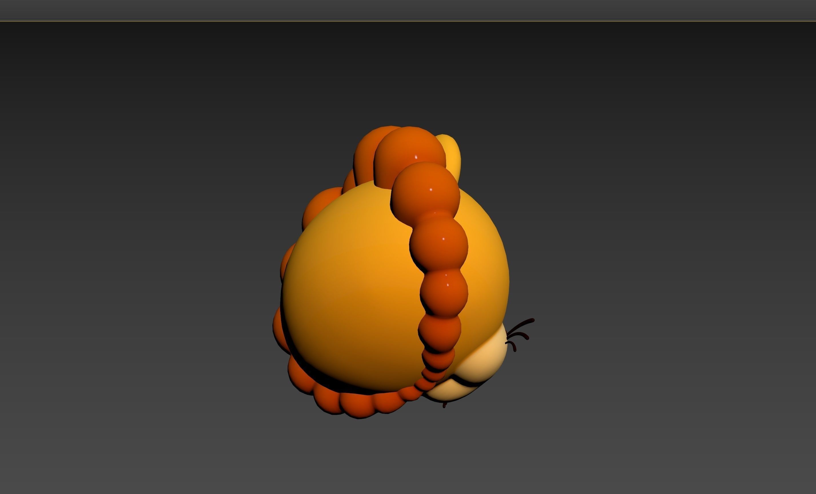 Prop143 Lion Head 3D model_17