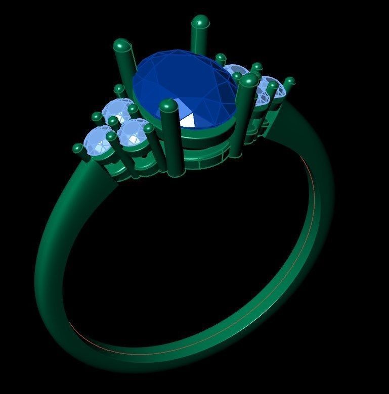 Ring kt121 3D print model_11