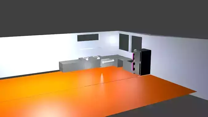 kitchen2022 kitchen with orange floor