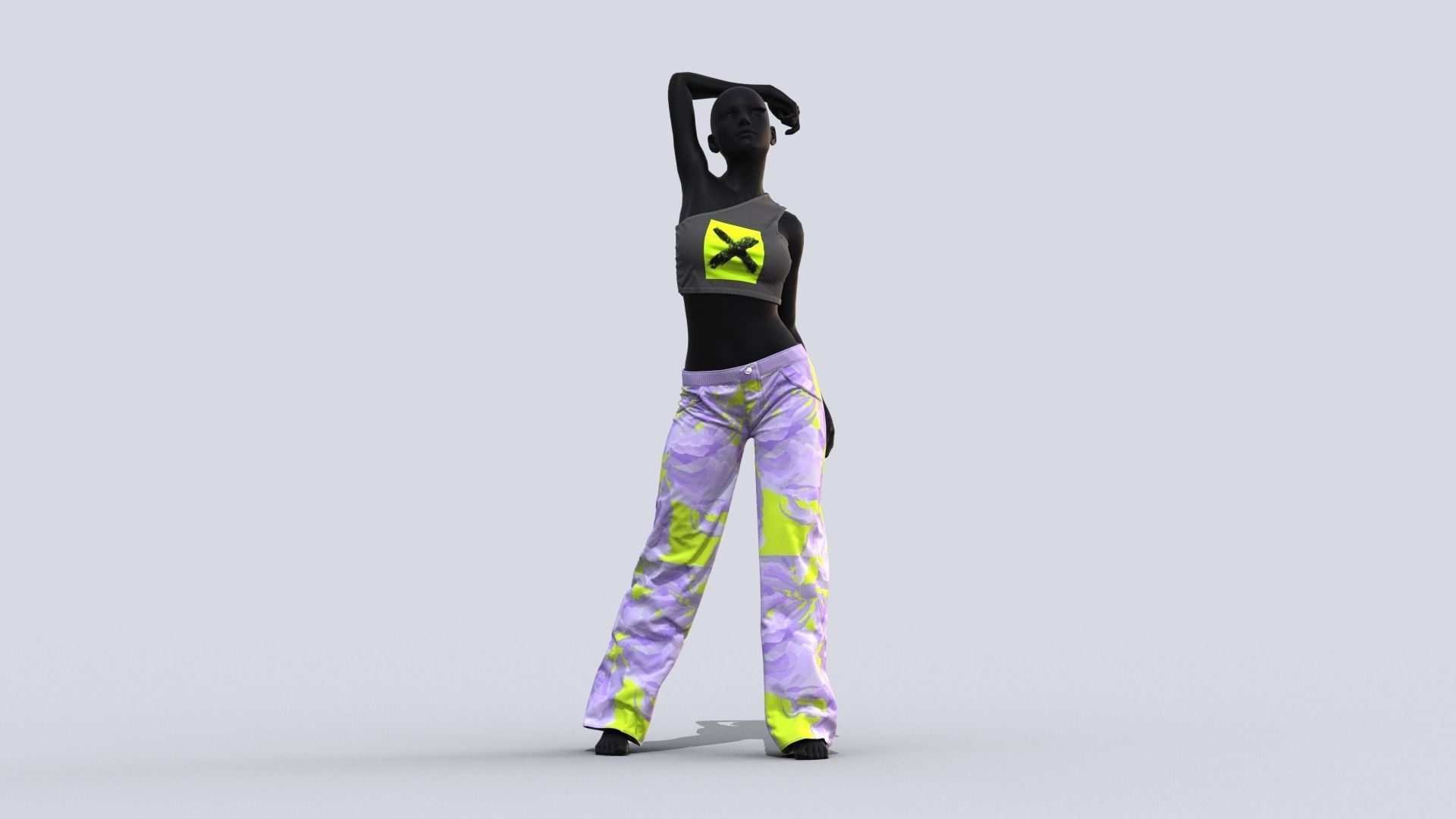 Realistic Female Outfits 3D model_12