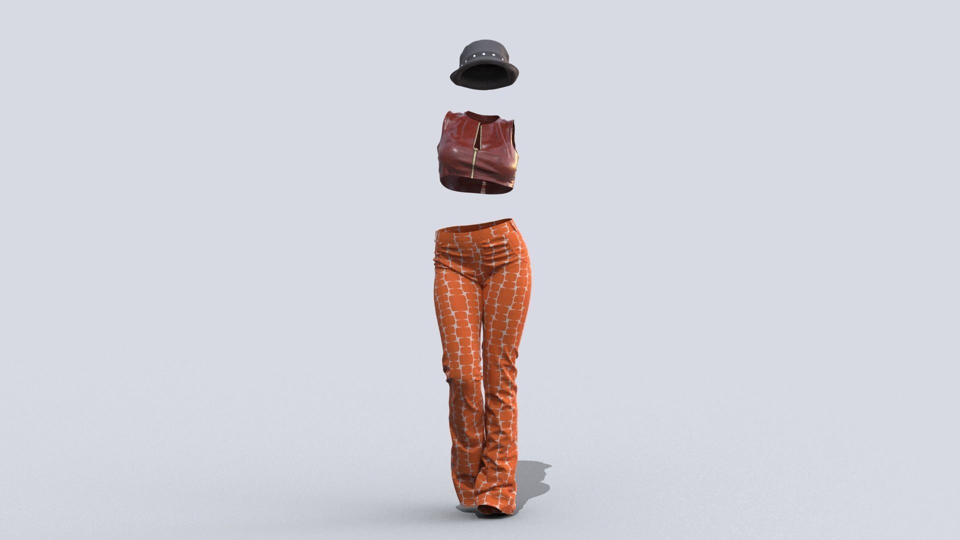 Realistic Female Outfits 3D model_9