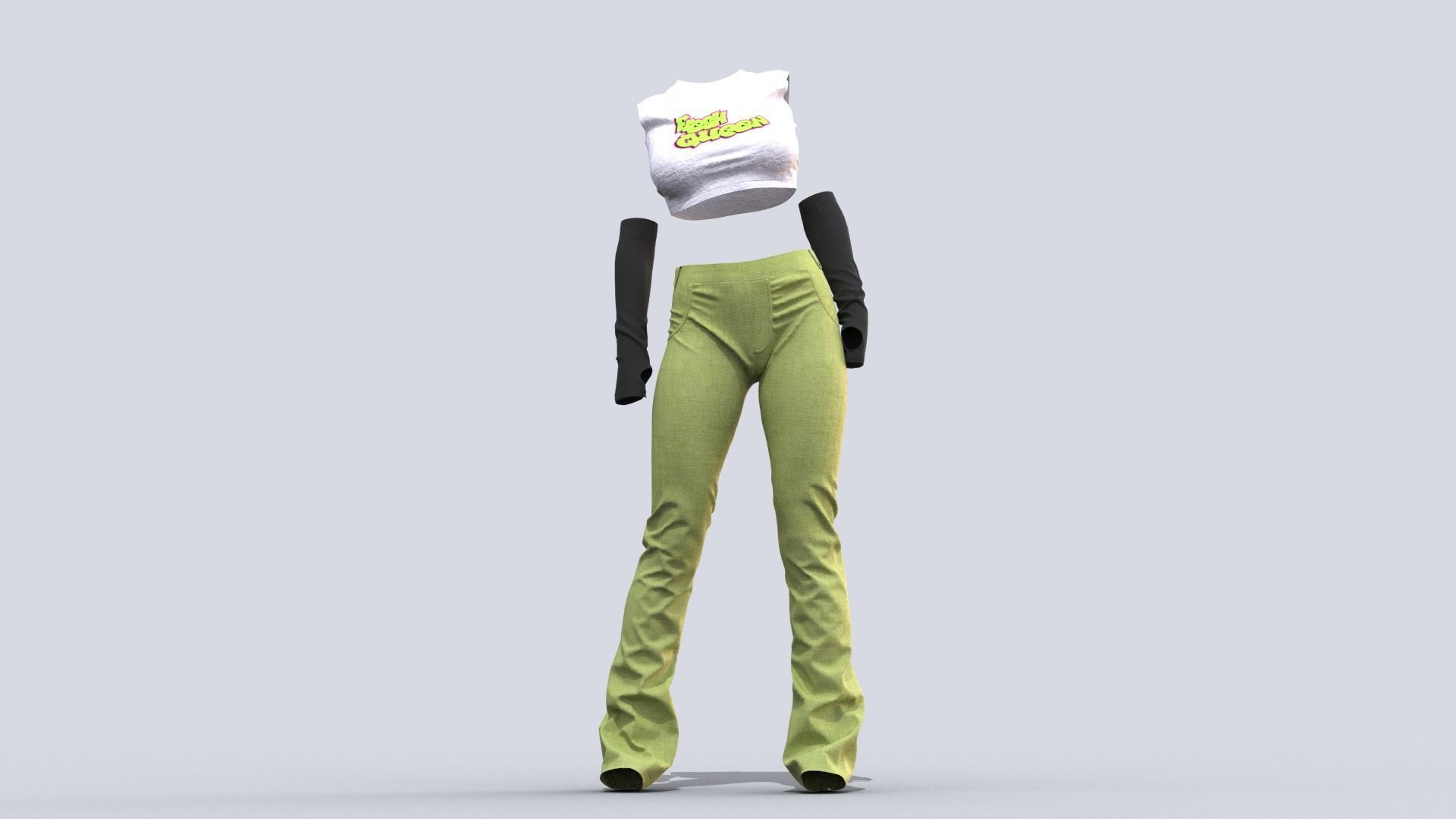 Realistic Female Outfits 3D model_40