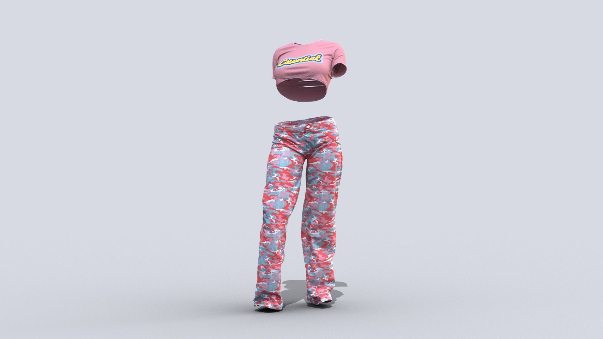 Realistic Female Outfits 3D model_31