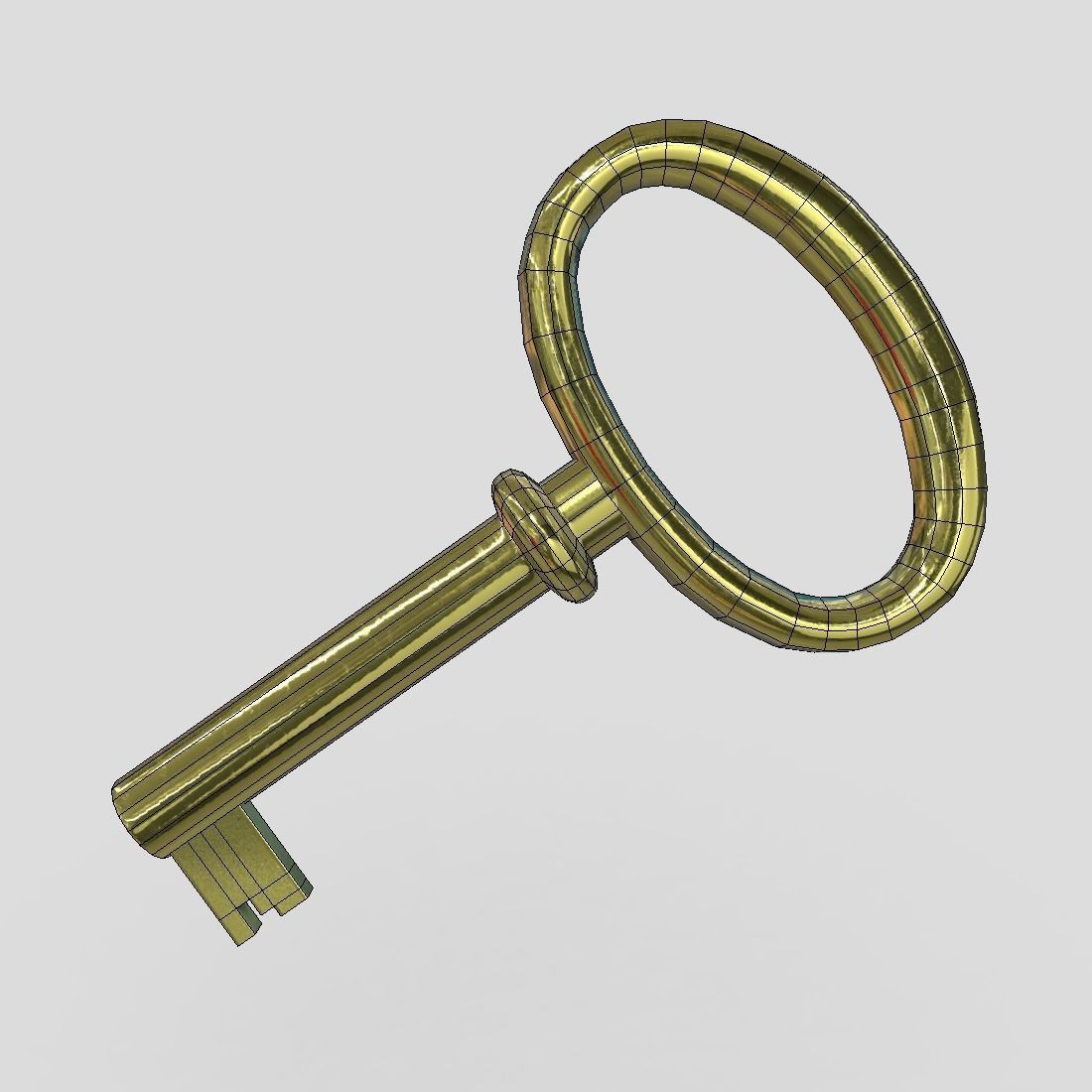 CC0 - Key 9 Free low-poly 3D model_4