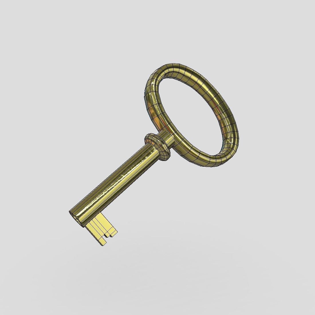 CC0 - Key 9 Free low-poly 3D model_2