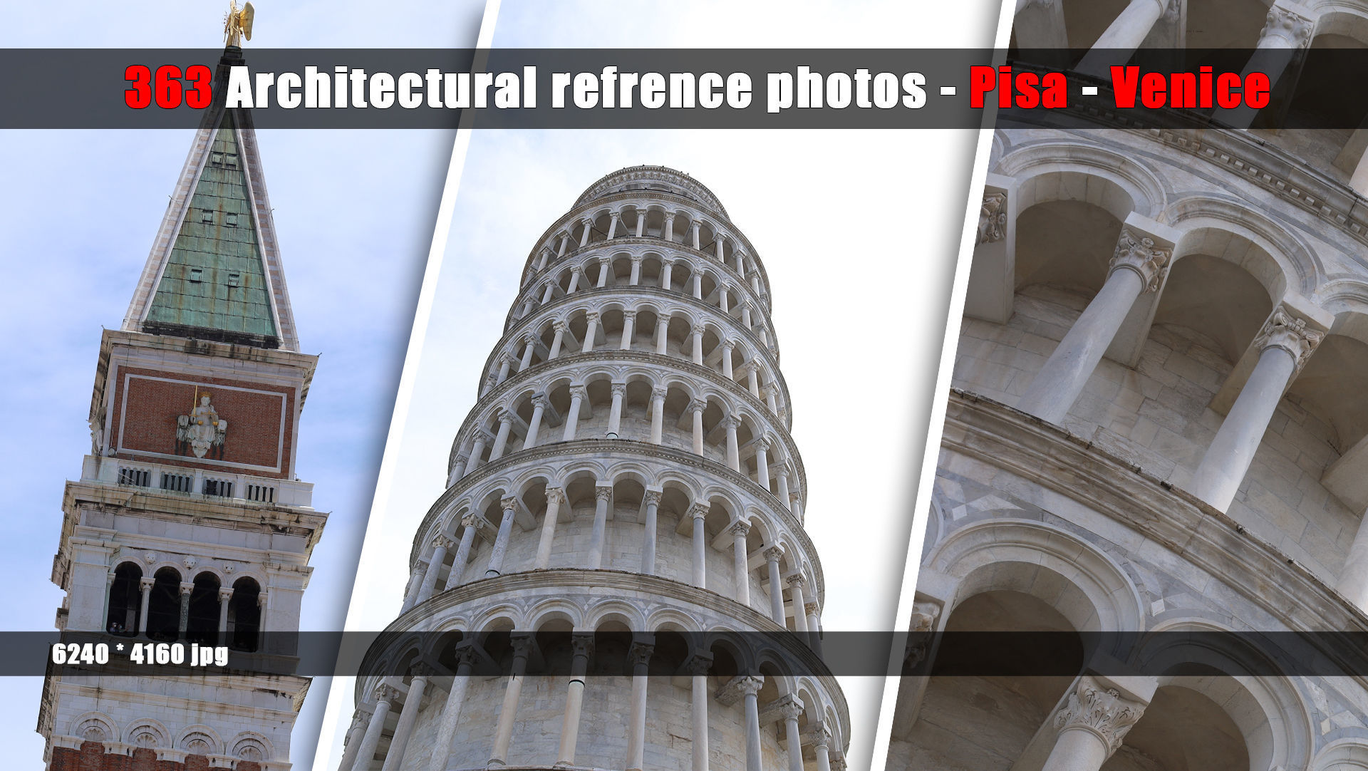 363 Architectural reference photo - pisa - venice - vol 02 3D model_2