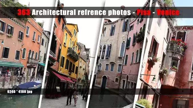 363 Architectural reference photo - pisa - venice - vol 02 3D model