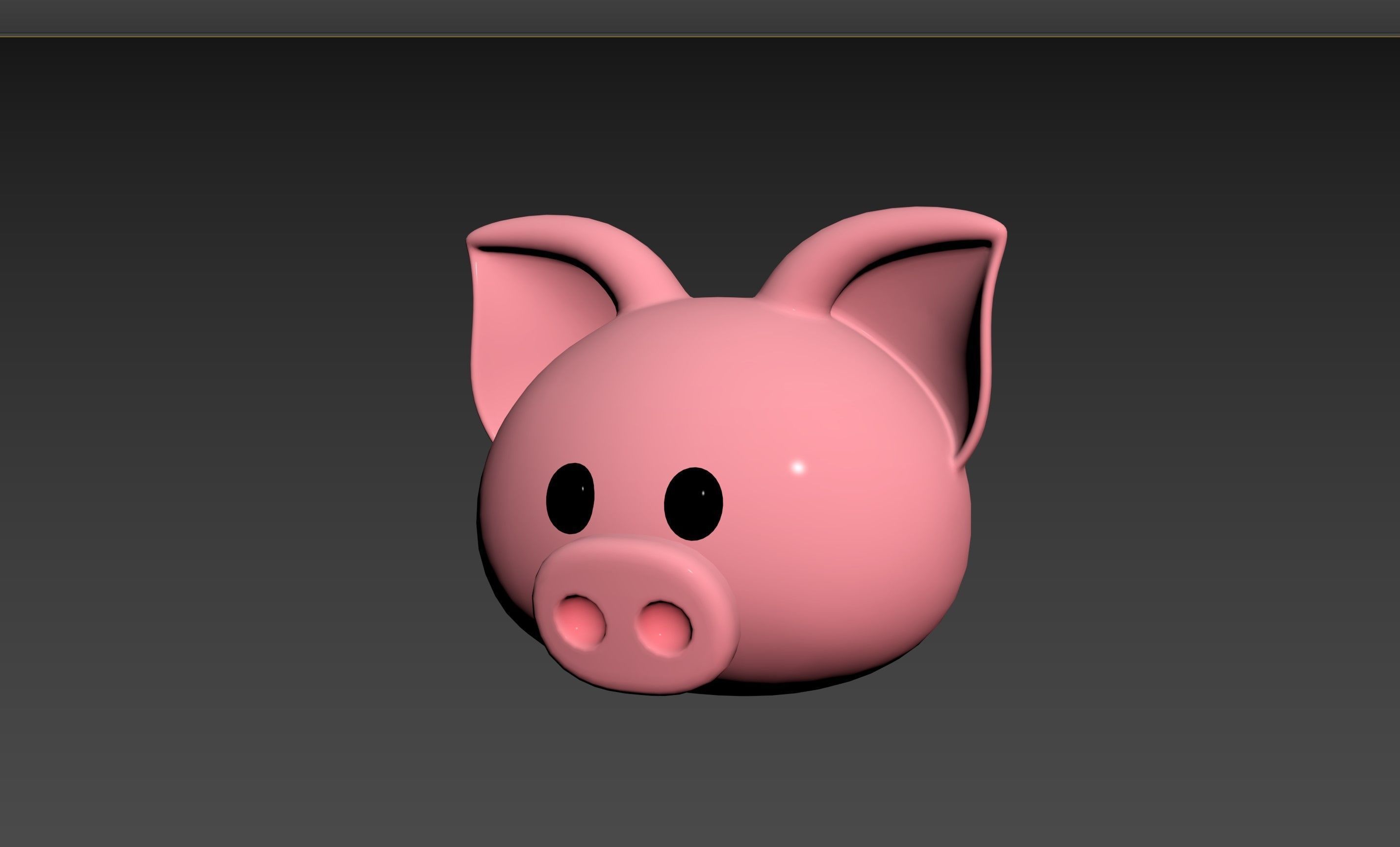 Prop147 Pig Head 3D model_10