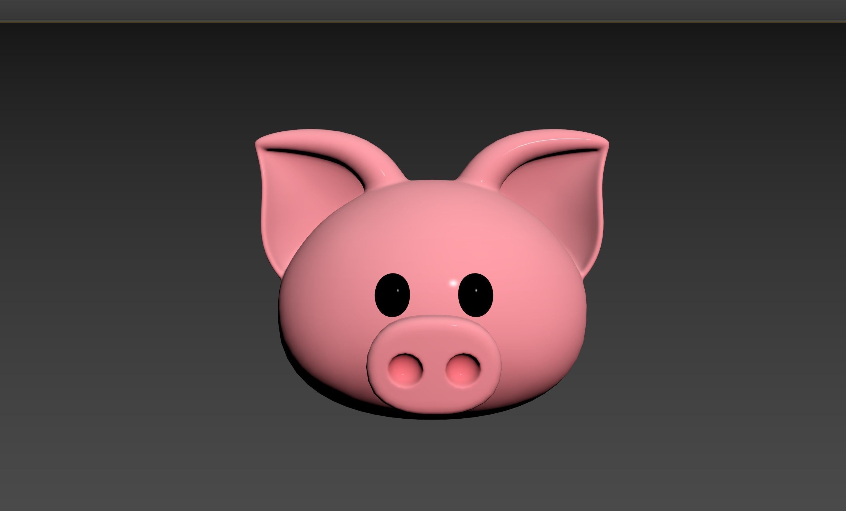 Prop147 Pig Head 3D model_13