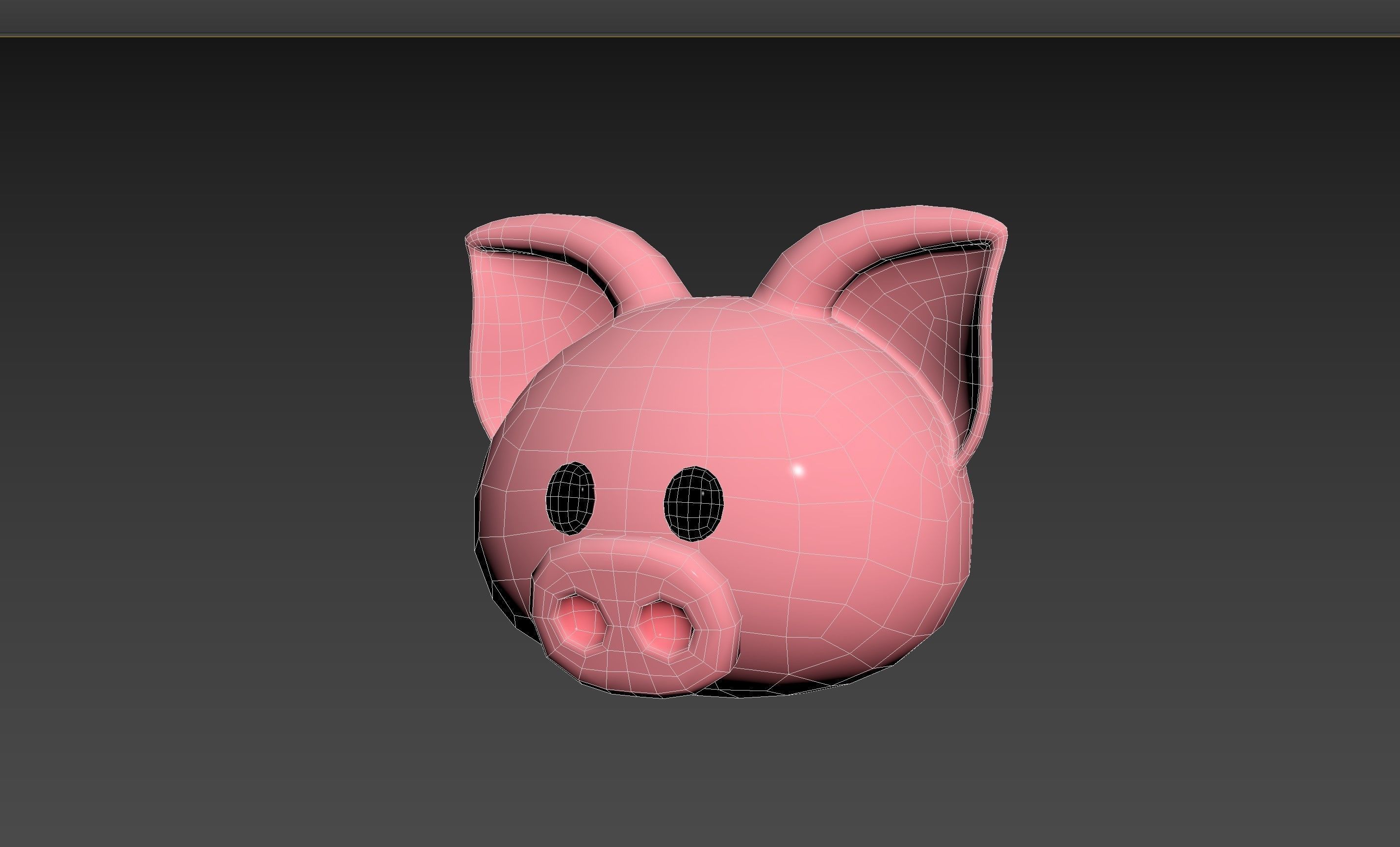 Prop147 Pig Head 3D model_11