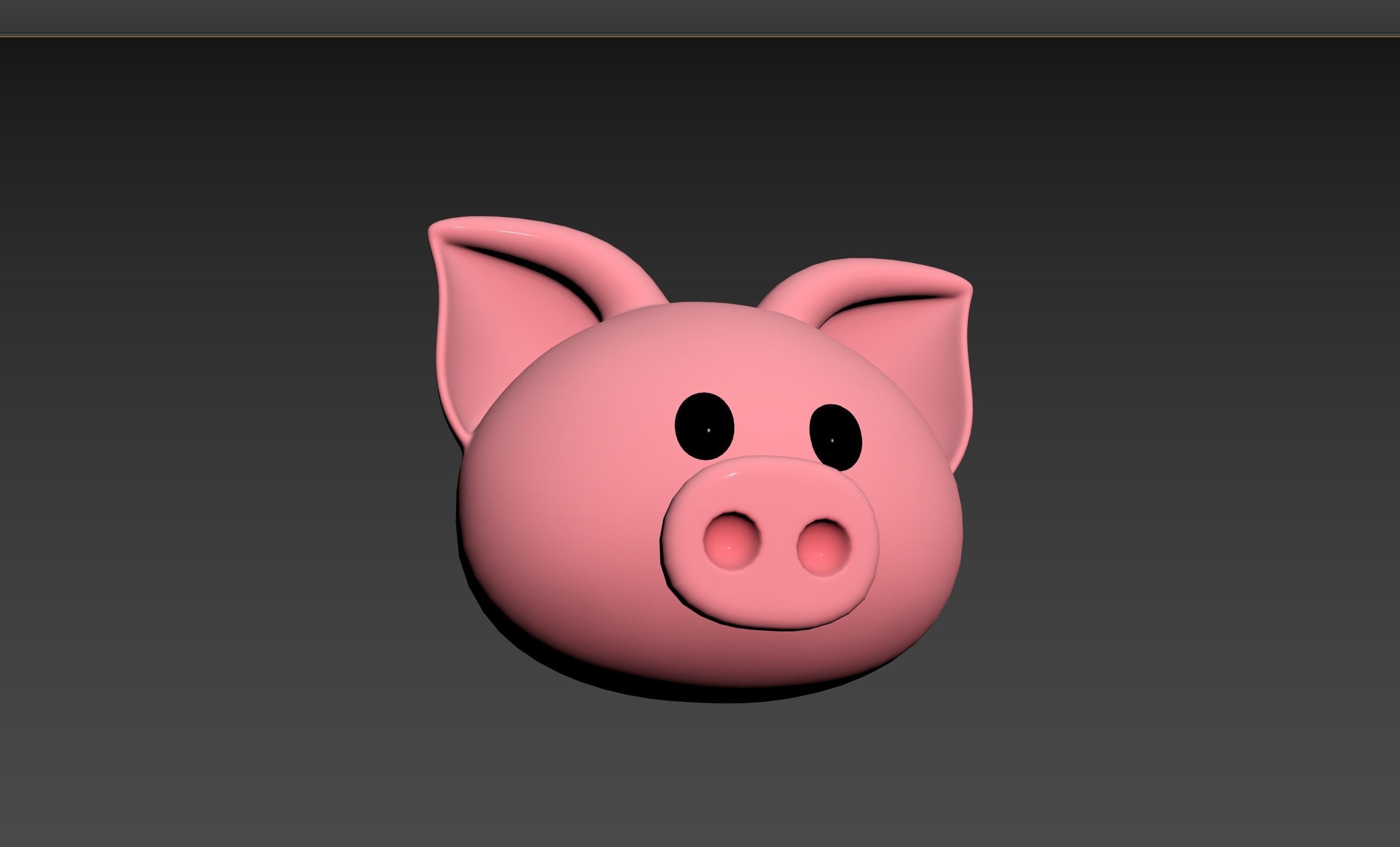 Prop147 Pig Head 3D model_14
