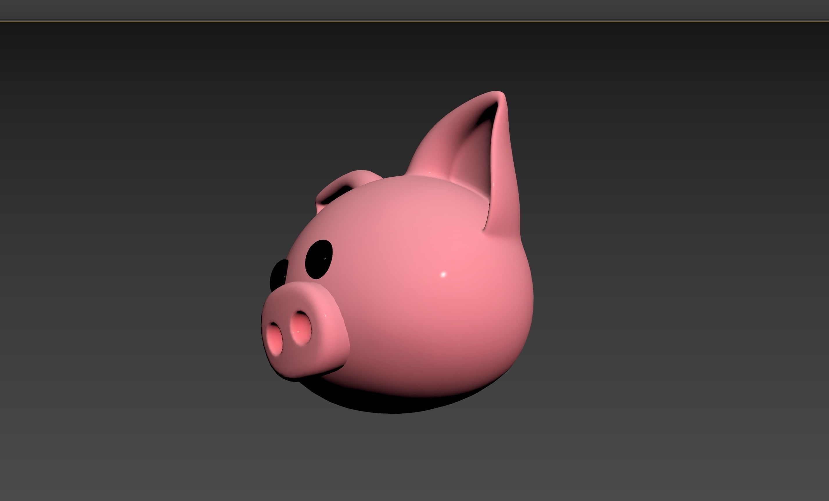 Prop147 Pig Head 3D model_23