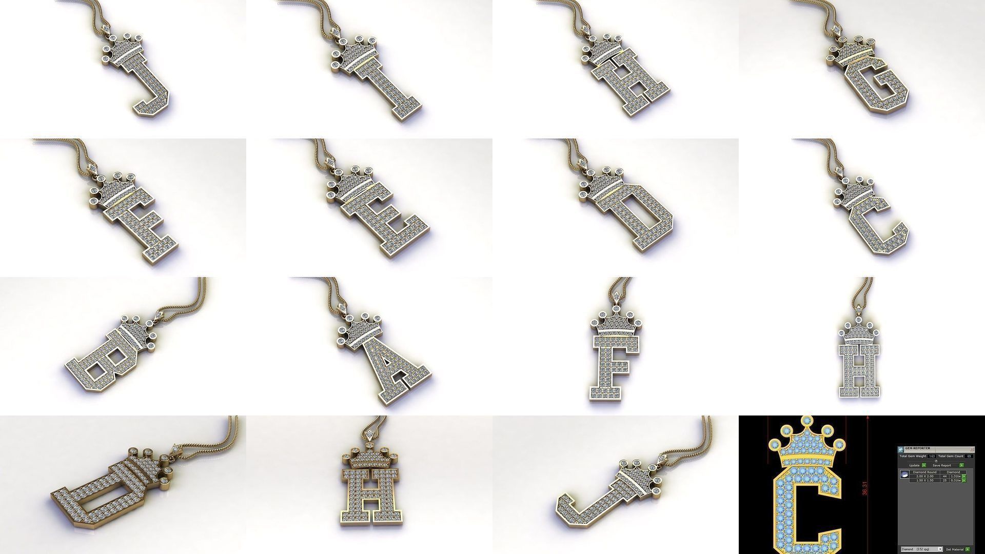 Bulk Alphabet discount 3D Model Collection_1