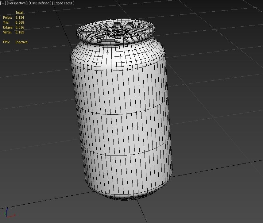 Drink Can Standart 355 ml Low-poly 3D model_34