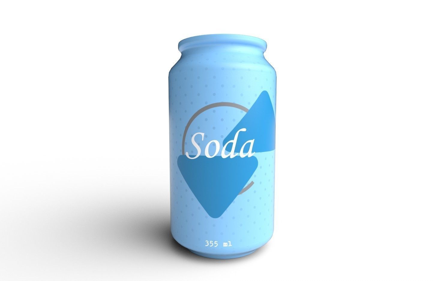 Drink Can Standart 355 ml Low-poly 3D model_14