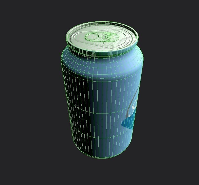 Drink Can Standart 355 ml Low-poly 3D model_31