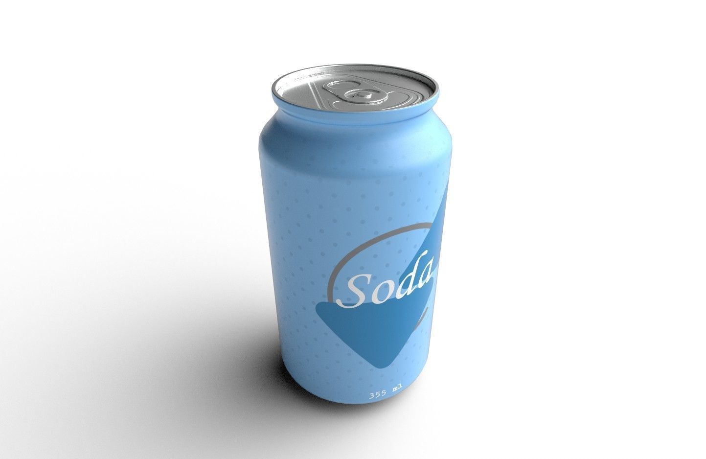 Drink Can Standart 355 ml Low-poly 3D model_18
