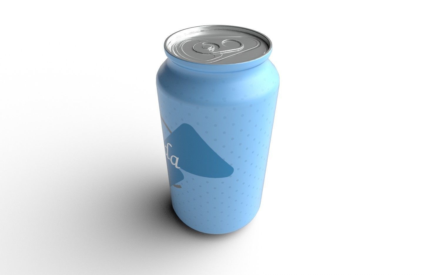 Drink Can Standart 355 ml Low-poly 3D model_5
