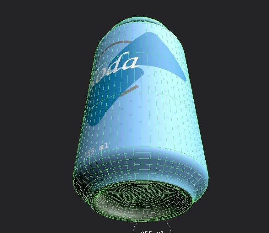 Drink Can Standart 355 ml Low-poly 3D model_13