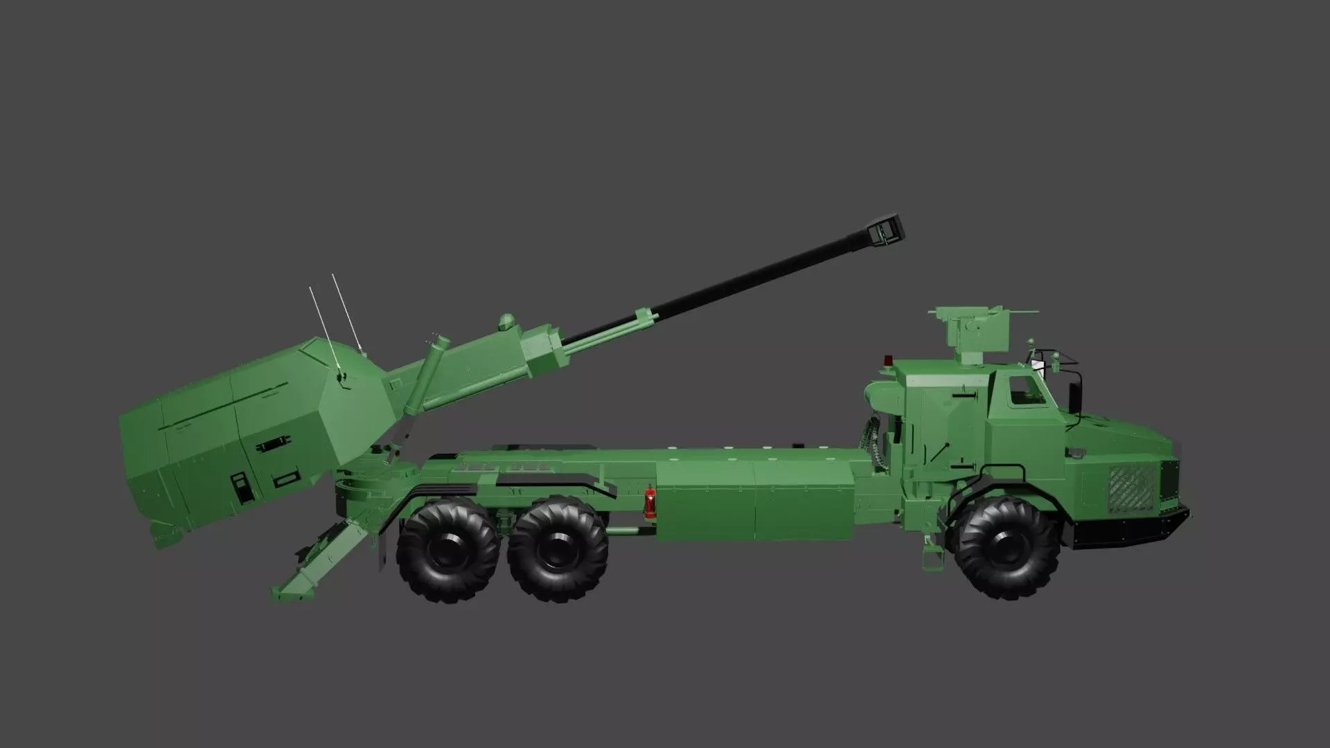 Army tank Low-poly 3D model