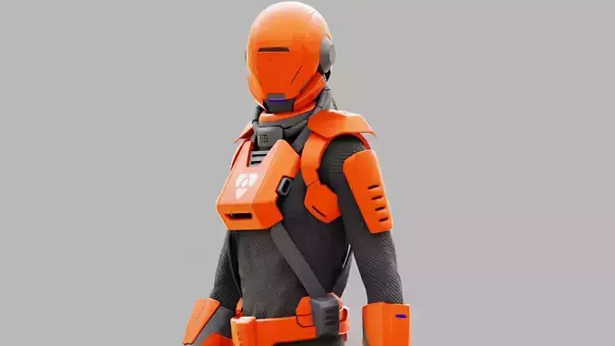 MARS MISSION SUITE  RIGGED 3D model
