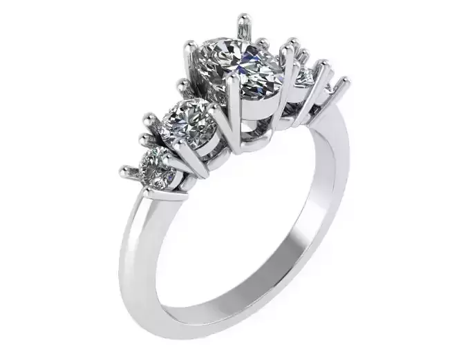 5-Stone Basket Setting Ring 1536