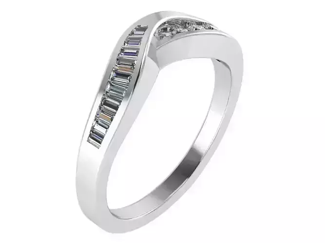 Freeform Diamond Ring 1546