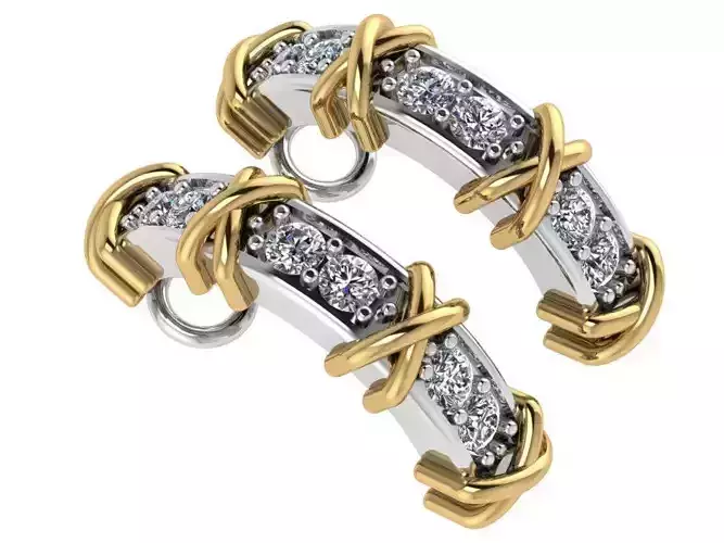 Diamond Hinged Earring 1547