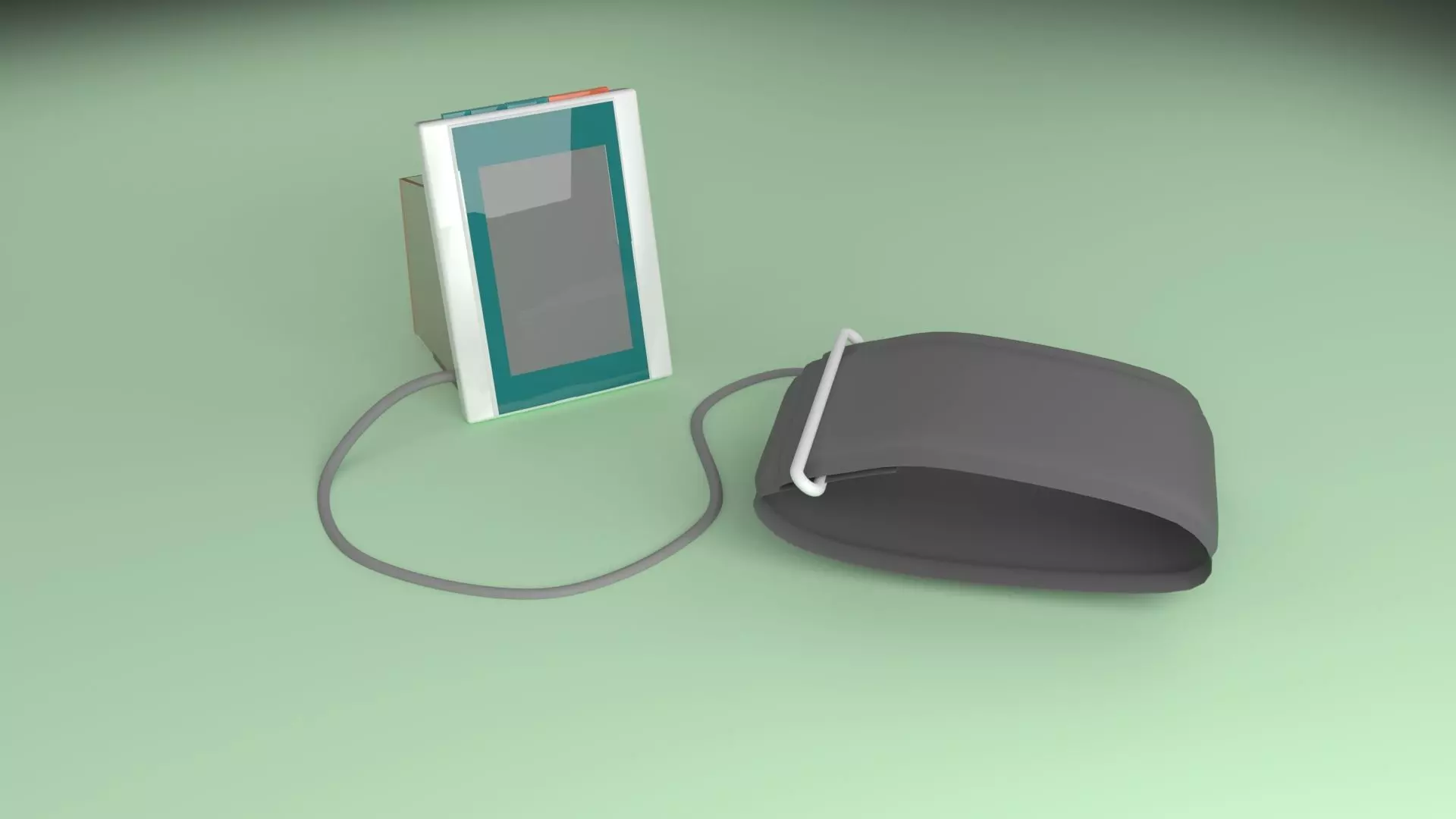 Blood pressure Monitor Low-poly 3D model