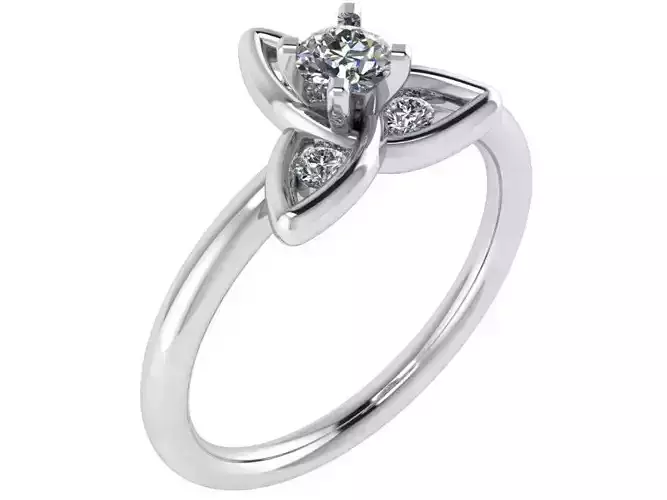 Floral Diamond Ring 1551