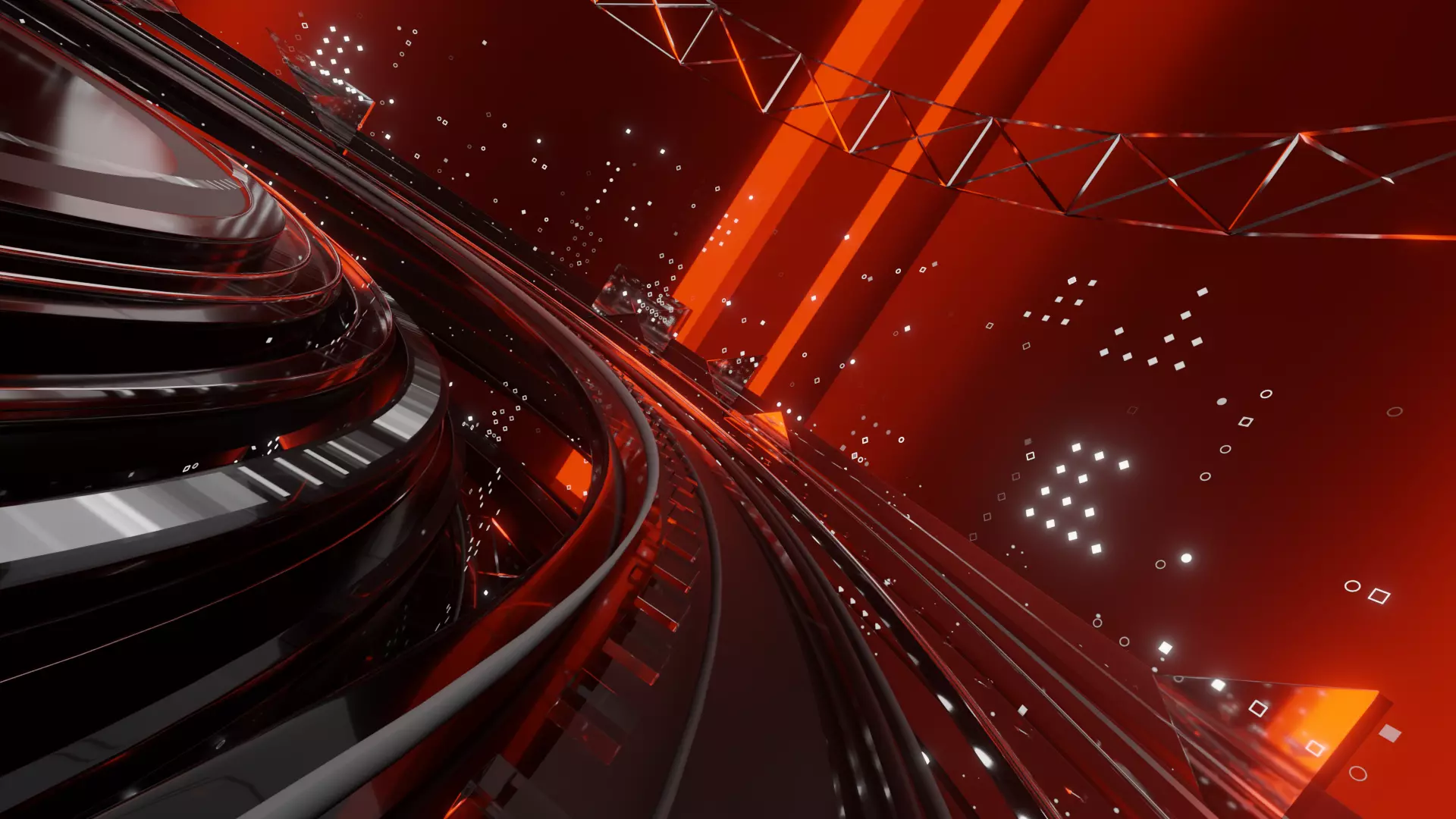 News Intro Scene 3D model_1