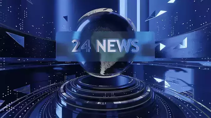 News Intro Scene 3D model