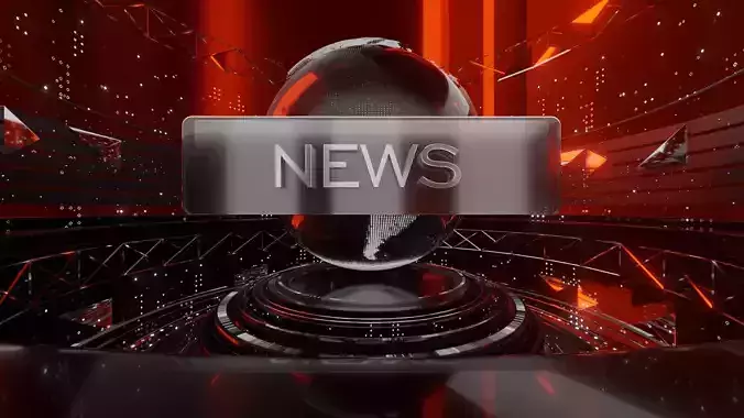 News Intro Scene 3D model
