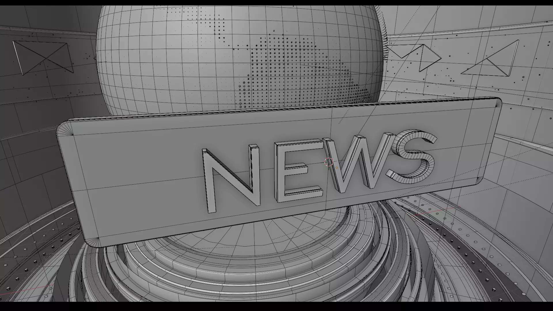 News Intro Scene 3D model_4