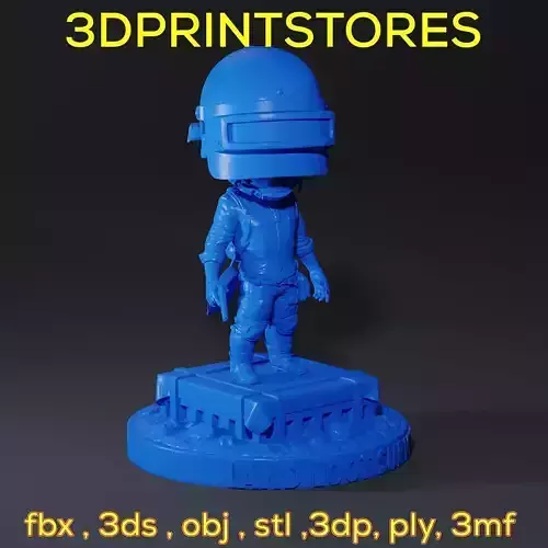 PUBG Bobblehead ready to 3dprint  3D print model