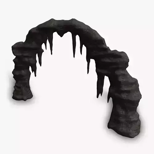 Cave Rock L - Base Low-poly 3D model