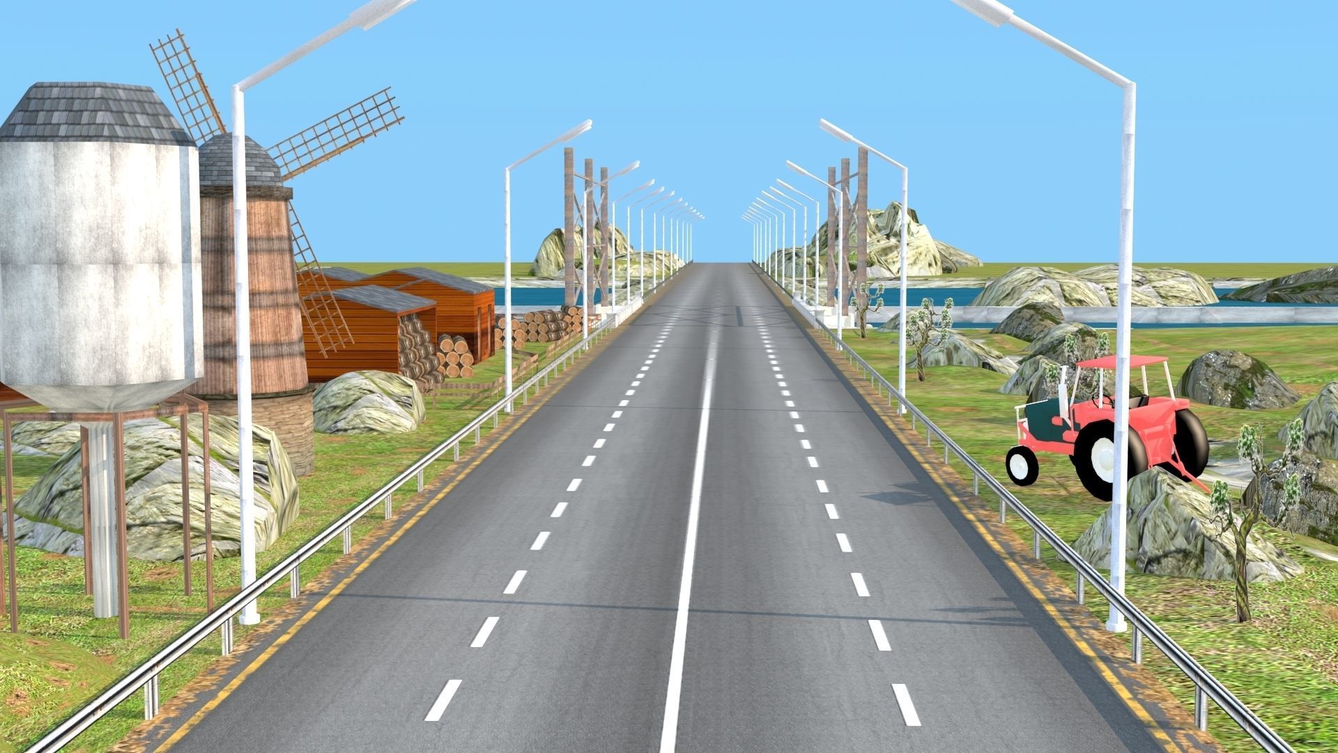 Dynamic Multi-Track Racing Kit 3D Model 2025 Low-poly 3D model_23