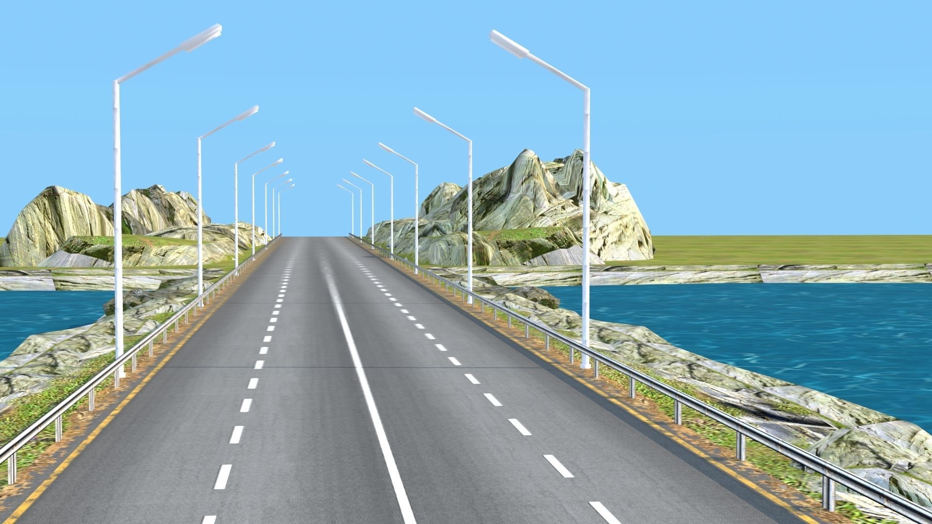 Dynamic Multi-Track Racing Kit 3D Model 2025 Low-poly 3D model_9