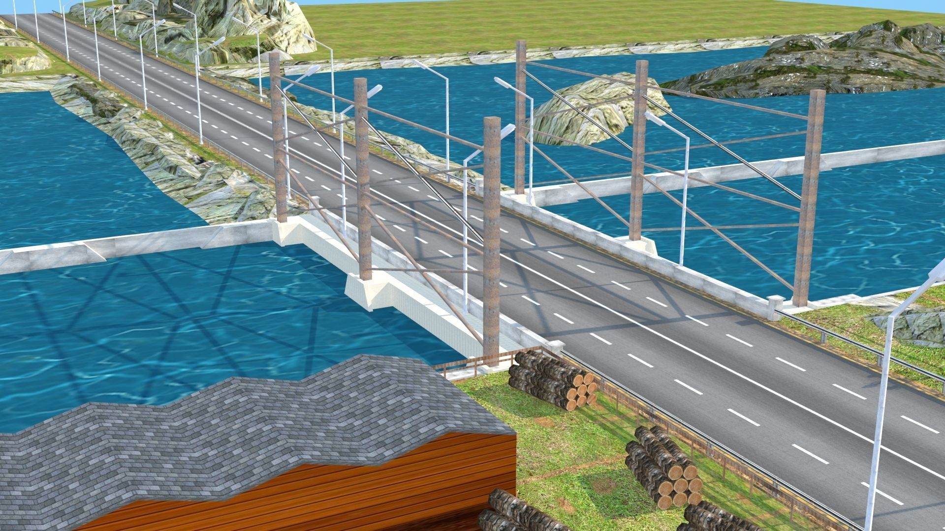 Dynamic Multi-Track Racing Kit 3D Model 2025 Low-poly 3D model_8