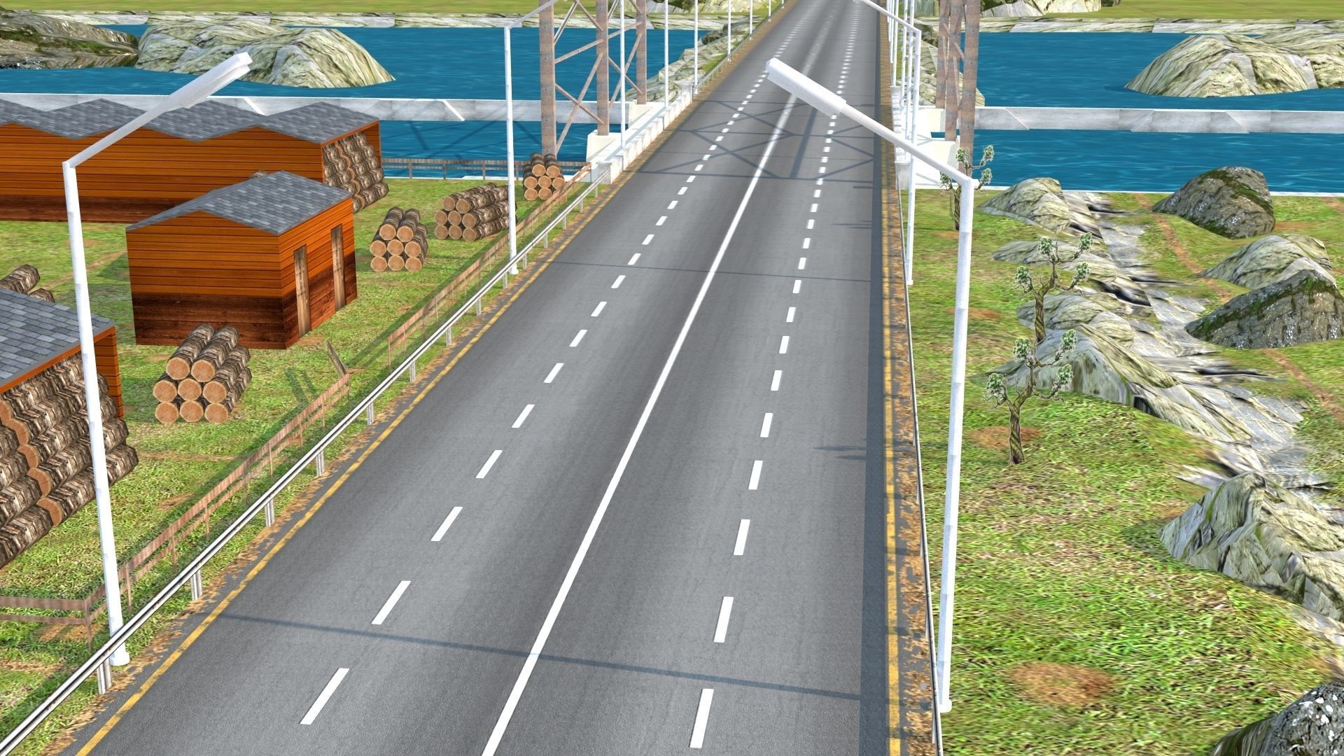 Dynamic Multi-Track Racing Kit 3D Model 2025 Low-poly 3D model_3