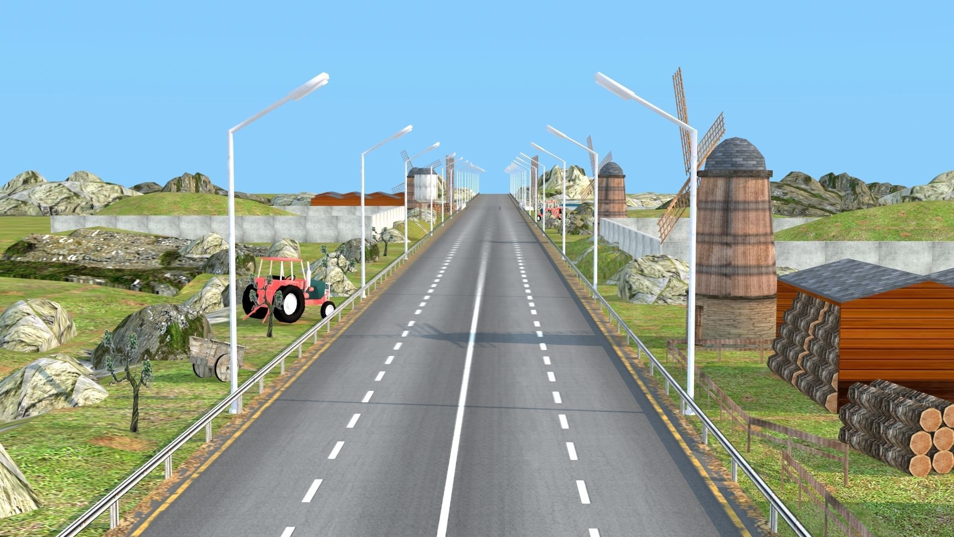 Dynamic Multi-Track Racing Kit 3D Model 2025 Low-poly 3D model_19