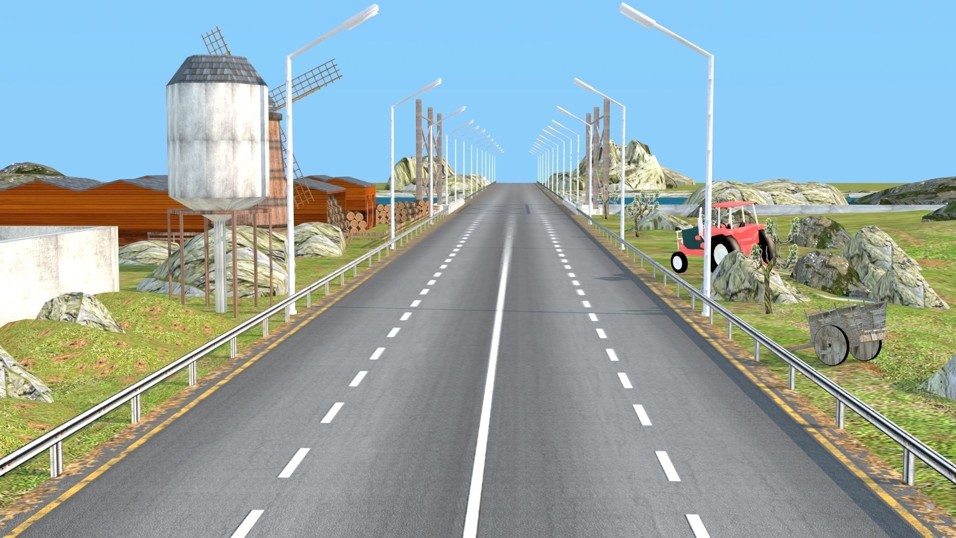 Dynamic Multi-Track Racing Kit 3D Model 2025 Low-poly 3D model_22