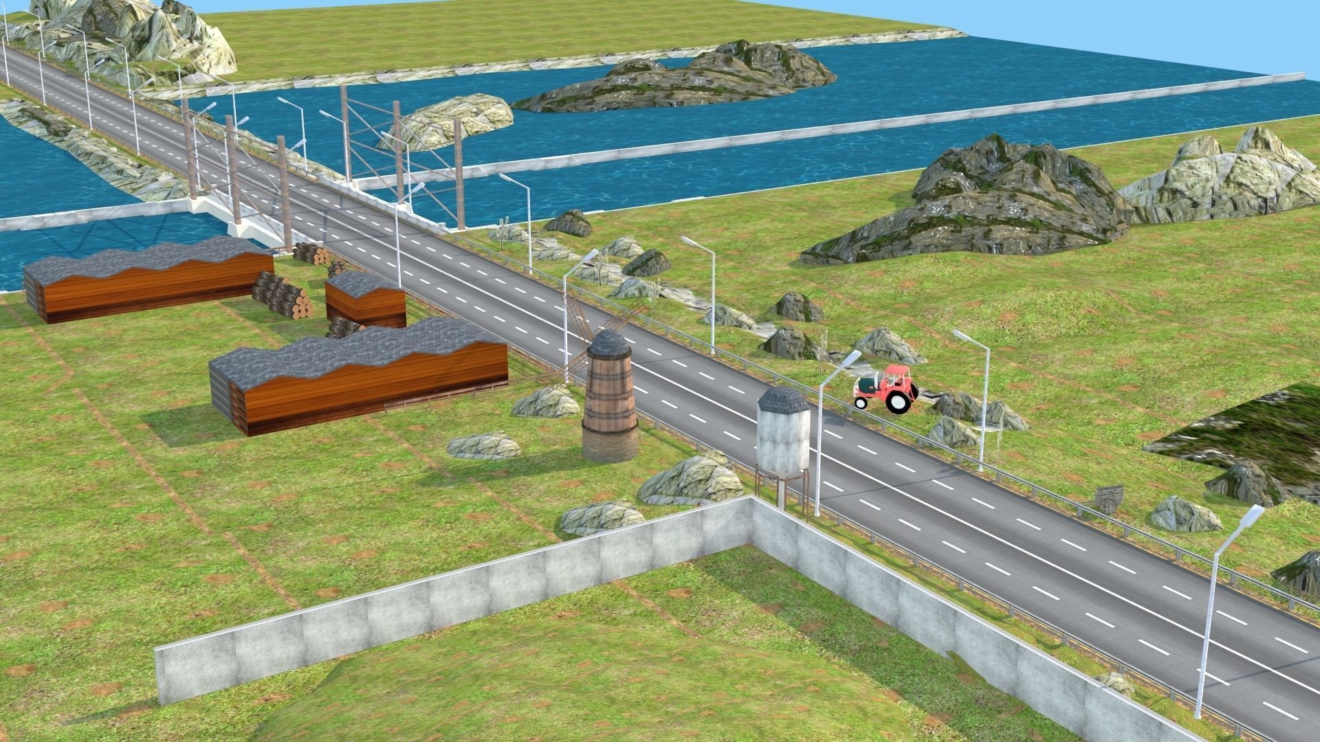 Dynamic Multi-Track Racing Kit 3D Model 2025 Low-poly 3D model_16