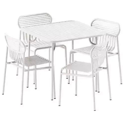 Week-end Garden Chair and Square Table by Petite Friture