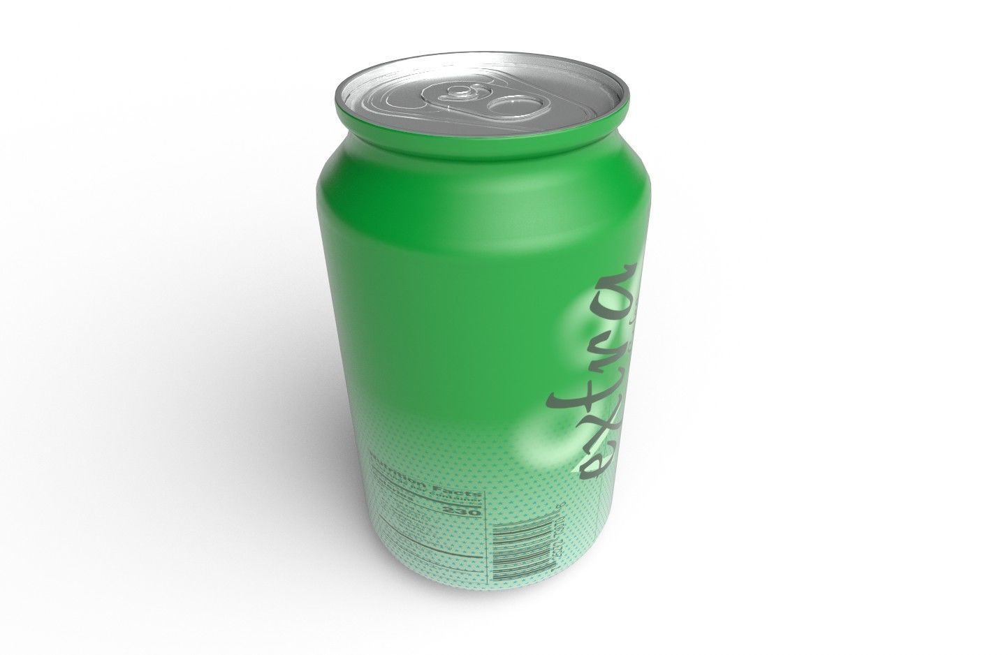 Drink Can Standart 330 ml Low-poly 3D model_6
