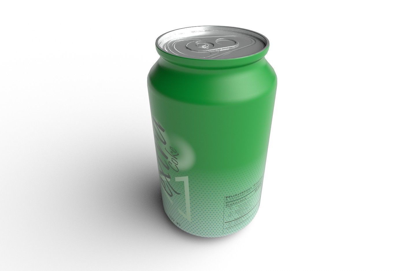 Drink Can Standart 330 ml Low-poly 3D model_4