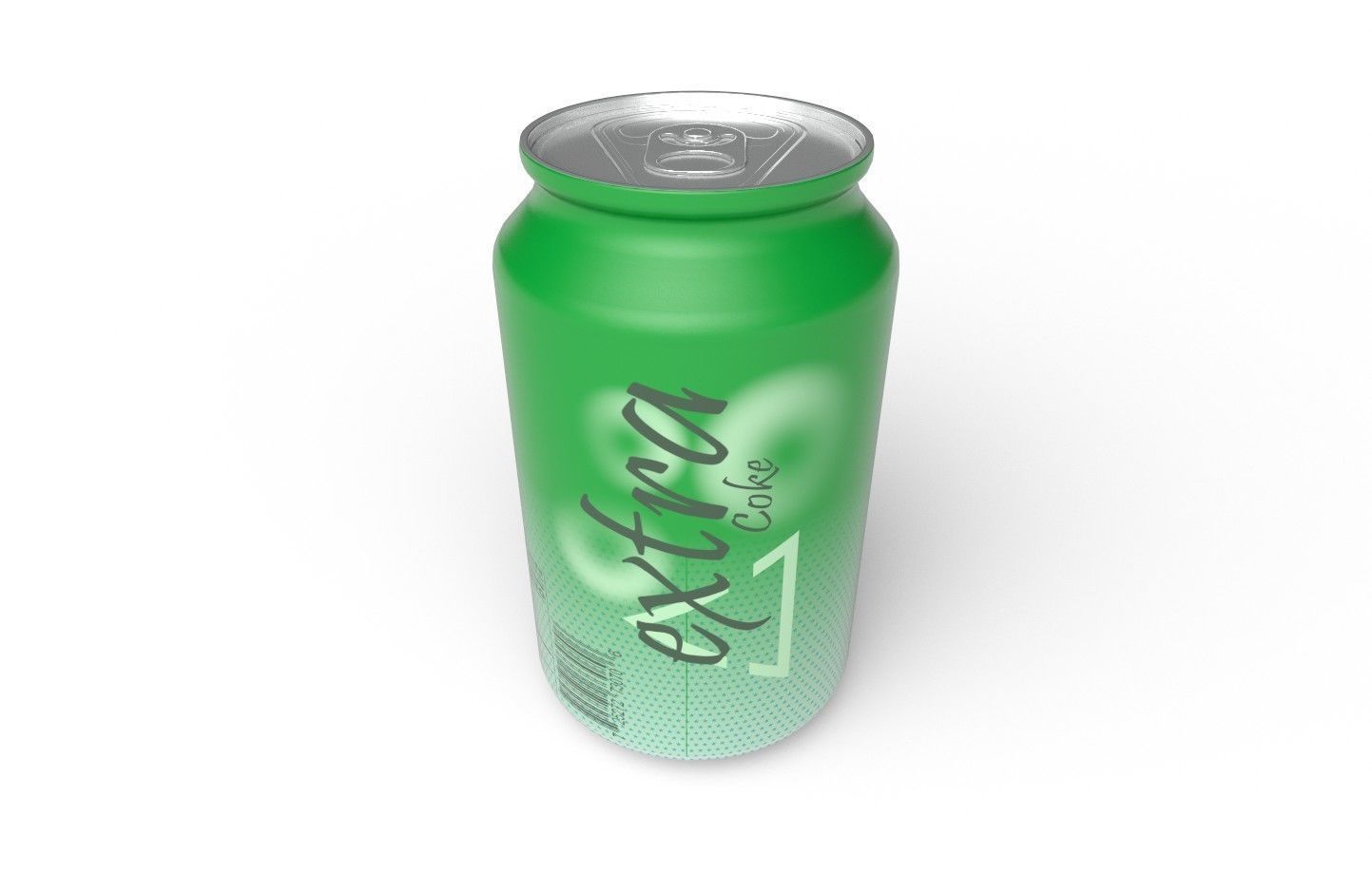 Drink Can Standart 330 ml Low-poly 3D model_9