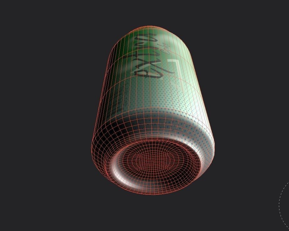 Drink Can Standart 330 ml Low-poly 3D model_12
