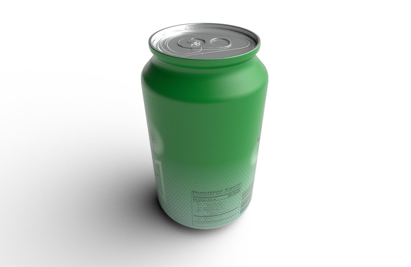 Drink Can Standart 330 ml Low-poly 3D model_5