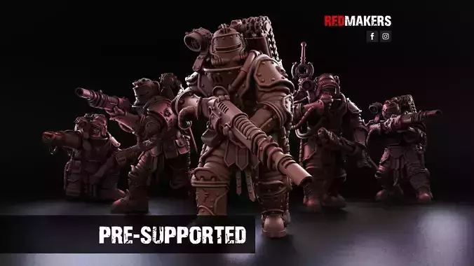 Solar Guard - Squad of the Imperial Force 3D print model